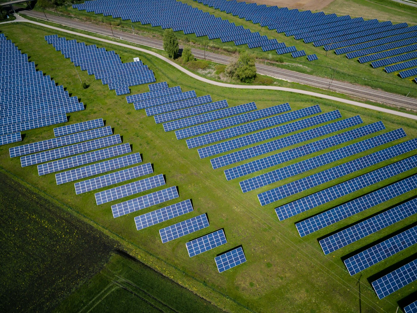 Ground-mount industrial solar array